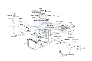 XCITING 400 drawing Radiator