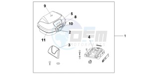 VFR8009 UK - (E / MME TWO) drawing TOP BOX 45L