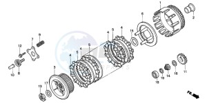 NX250 drawing CLUTCH