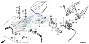 CBR300RAF CBR300RA Europe Direct - (ED) drawing SEAT