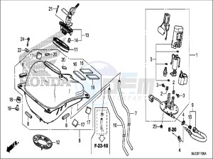 NC750JH Europe Direct - (ED) drawing FUEL TANK/FUEL PUMP