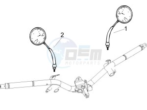 Liberty 125 4t e3 drawing Mirrors