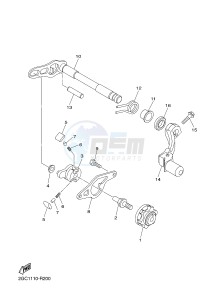 YZ450FX (B912 B913 B914 B914 B915) drawing SHIFT SHAFT