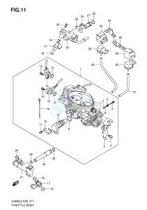 VL800 INTRUDER EU drawing THROTTLE BODY