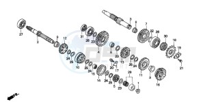 NX500 DOMINATOR drawing TRANSMISSION