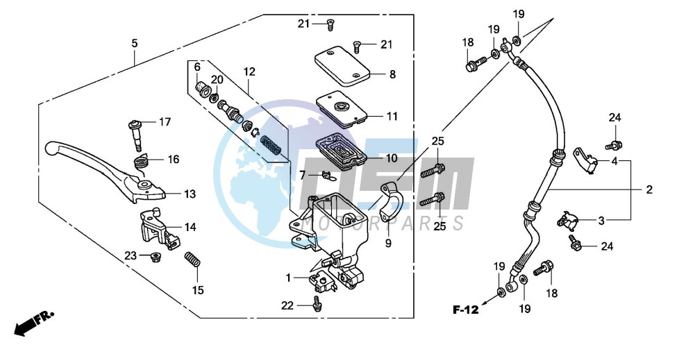 FR. BRAKE MASTER CYLINDER