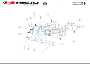 BYE-BIKE-25-KM-H-EURO4-HOLLAND-CARGO-RED drawing SWING ARM