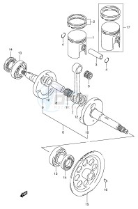 LT80 (P3-P28) drawing CRANKSHAFT