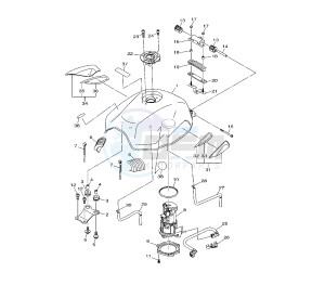 XJ6-S DIVERSION 600 drawing FUEL TANK