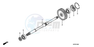 TRX500FPEA U / EC PS drawing FINAL SHAFT