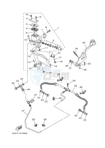 YFM700FWAD GRIZZLY EPS (2UD5) drawing REAR MASTER CYLINDER