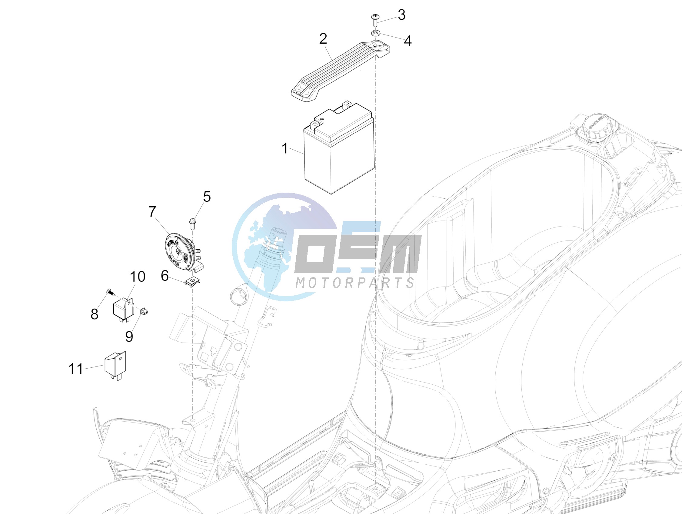 Remote control switches - Battery - Horn