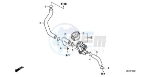 CBR1000RRA UK - (E / MKH) drawing AIR INJECTION CONTROL VALVE