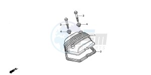 CRF80F 100 drawing CYLINDER HEAD COVER