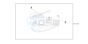 VT750CA9 Europe Direct - (ED / MK) drawing CHROME FRONT FEND