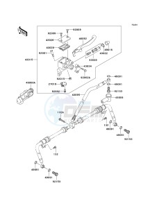 KVF 750 B (BRUTE FORCE 750 4X4I) (B6F-B7FA) B6F drawing FRONT MASTER CYLINDER