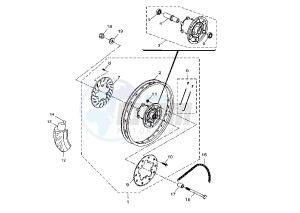 DT R - DT RSM 50 drawing REAR WHEEL MOTARD