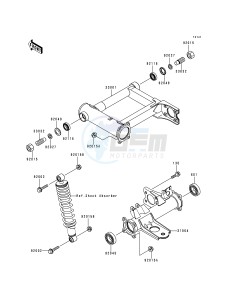 KVF 400 B [PRAIRIE 400] (B1) [PRAIRIE 400] drawing SWINGARM