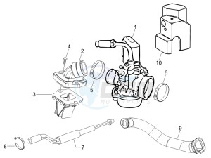 S 50 2T (25 Kmh) B-NL drawing Carburettor  assembly - Union pipe