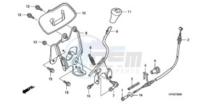 TRX420FPMA U / PS 4WD drawing SELECT LEVER