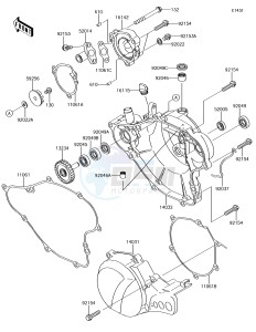 KX65 KX65AGF EU drawing Engine Cover(s)