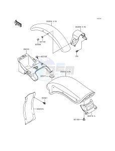 VN 800 A [VULCAN 800] (A1-A5) [VULCAN 800] drawing FENDERS