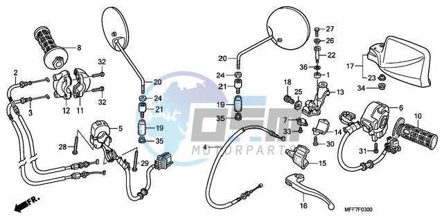 HANDLE LEVER/SWITCH/CABLE