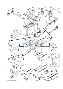 YFM550FWA YFM550DF GRIZZLY 550 (1NPF) drawing ELECTRICAL 1