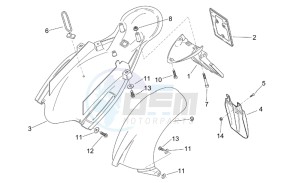 RS 125 Tuono drawing Rear body II