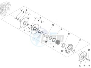 LX 150 4T 3V ie drawing Driven pulley