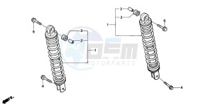 CH125 drawing REAR CUSHION