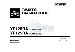 YP125RA (ABS) X-MAX 125 ABS (2DMJ 2DMJ) drawing .1-Front-Page