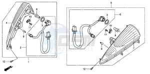 SH300R drawing FRONT WINKER