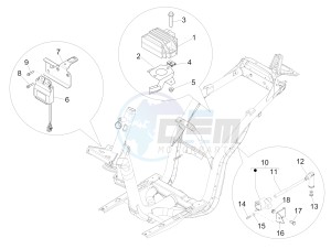 Liberty 150 4t e3 moc drawing Voltage Regulators - Electronic Control Units (ecu) - H.T. Coil