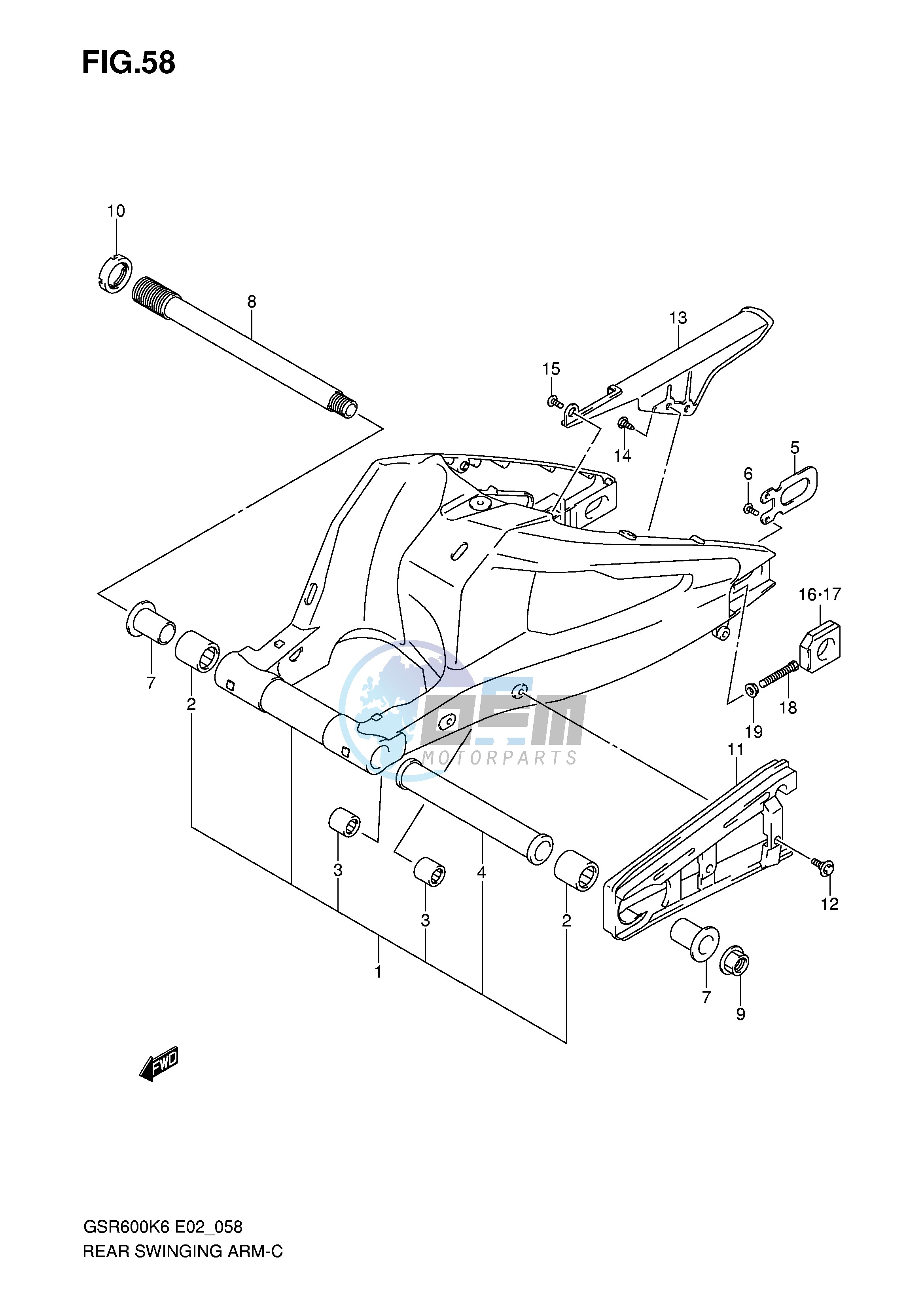 REAR SWINGING ARM