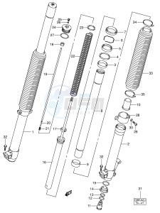 DR-Z400 (E1) drawing FRONT FORK DAMPER (DR-Z400EY EK1 EK2 P37)