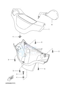 CW50 BOOSTER SPIRIT (5WWT 5WWT) drawing COWLING 1