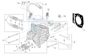 Atlantic 400-500 sprint drawing Cilinder head