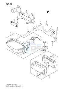 LT-F250 (E17) drawing REAR COMBINATION (E17,E24)