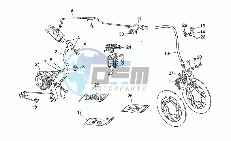 Front/rear brake system