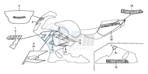 CBR900RR FIRE BLADE drawing STRIPE/MARK (4)