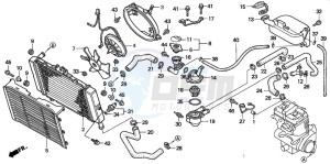 CB500S drawing RADIATOR