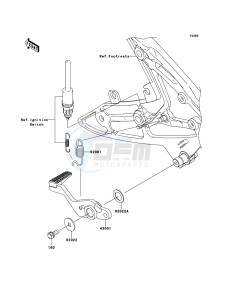 ER-6n ER650A7F GB XX (EU ME A(FRICA) drawing Brake Pedal