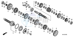 CBR1000RA9 UK - (E / ABS MME) drawing TRANSMISSION