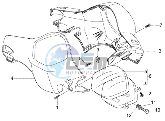 Speedometer Kms. - handlebar covers