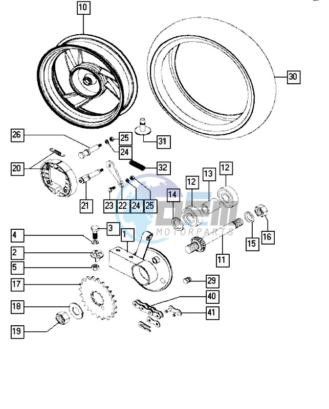 Rear wheel