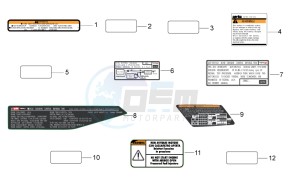 RSV 4 1000 APRC Factory Std SE drawing Plate set and decal