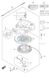 DF 30A drawing Recoil Starter