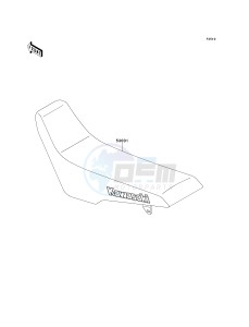 KLX 650 D [KLX650R] (D1) [KLX650R] drawing SEAT