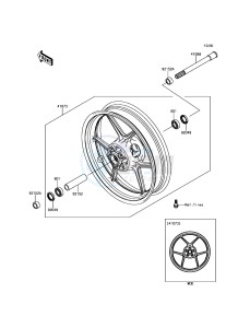 Z800 ABS ZR800BFF FR GB XX (EU ME A(FRICA) drawing Front Hub